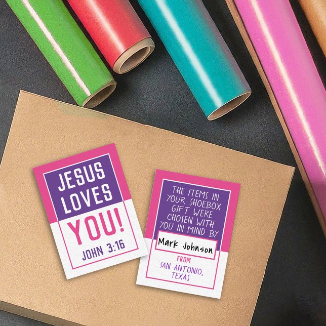 Carte Shoebox 'Fabriqué Pour Vous' - Girly (Créateur téléchargé)