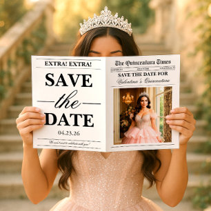 Carte Shooting photo pour journal d'annonce de Quinceañe