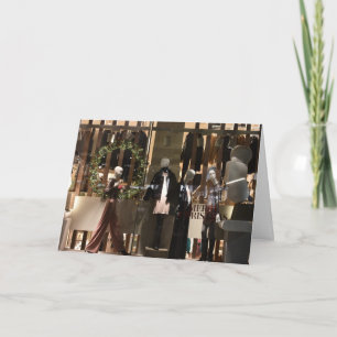 Carte Shop Window London Royaume-Uni Noël Festive Saison