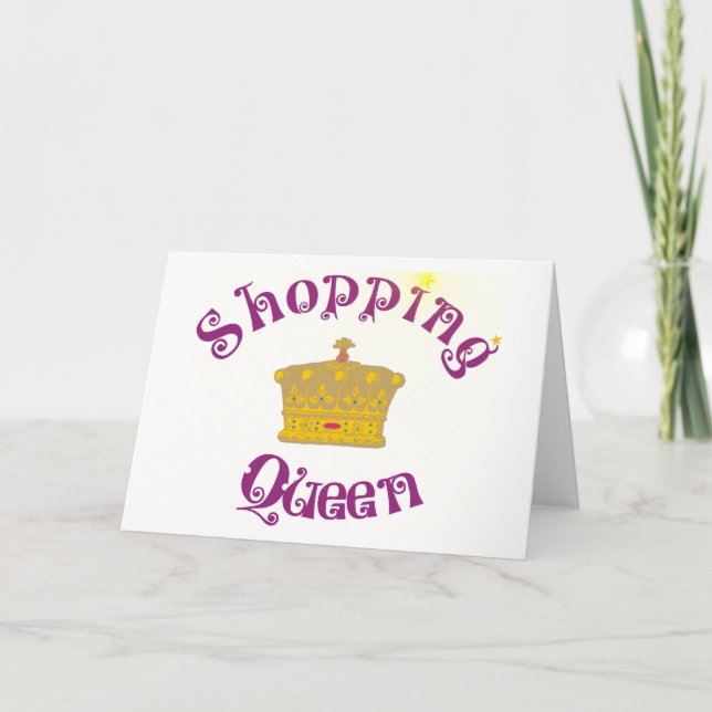 Carte shopping queen (Devant)