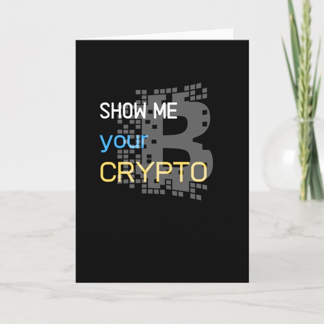 Carte Show me your Crypto (Devant)