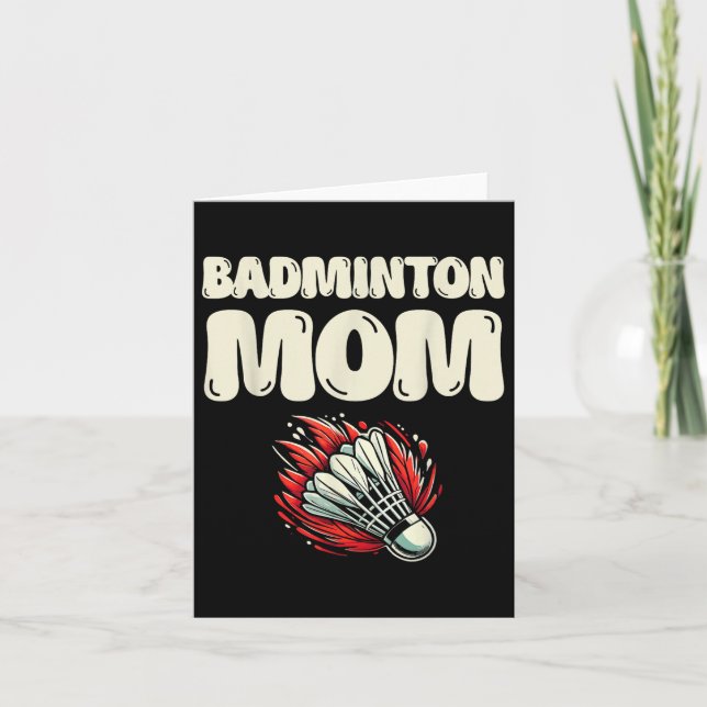 Carte Shuttle du joueur de Badminton Mom (Devant)