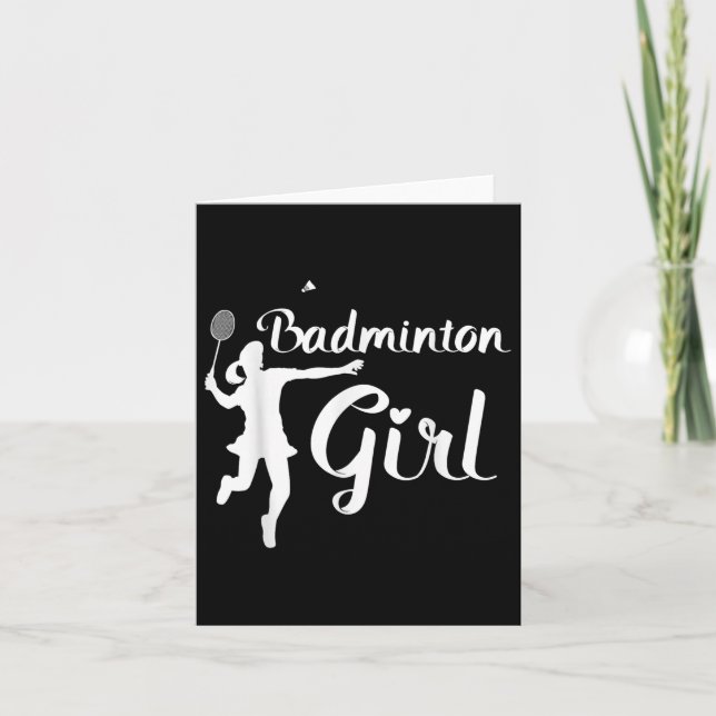 Carte Shuttle Girls - Fille de badminton  (Devant)