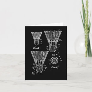 Carte Shuttle Patent Dessin Badminton