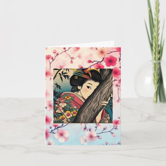 Carte Shy geisha (Devant)