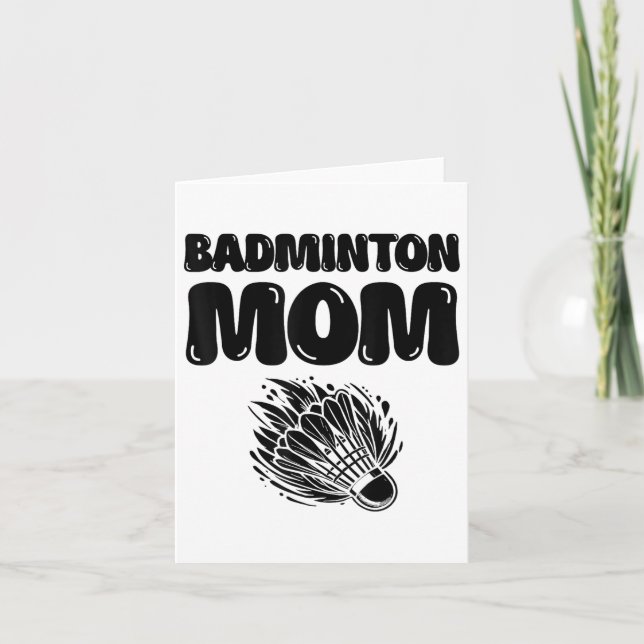 Carte Si cela implique Badminton Comptez sur moi Shuttle (Devant)