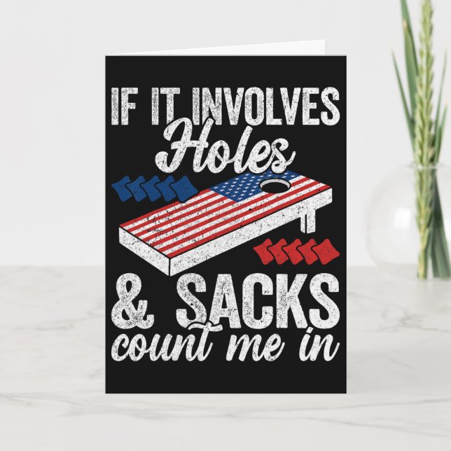 Carte Si cela implique des trous et des sacs - Joueur de (Devant)