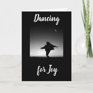 CARTE **SI HEUREUX POUR VOUS ** DANSER POUR LA JOIE