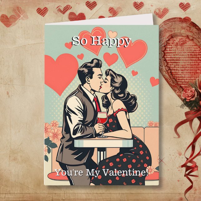 Carte Si heureux que vous soyez ma Saint-Valentin | Pop  (Créateur téléchargé)