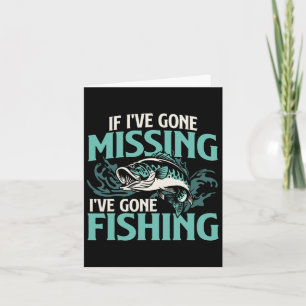 Carte Si j'ai disparu, j'ai pêché - Poisson Angl