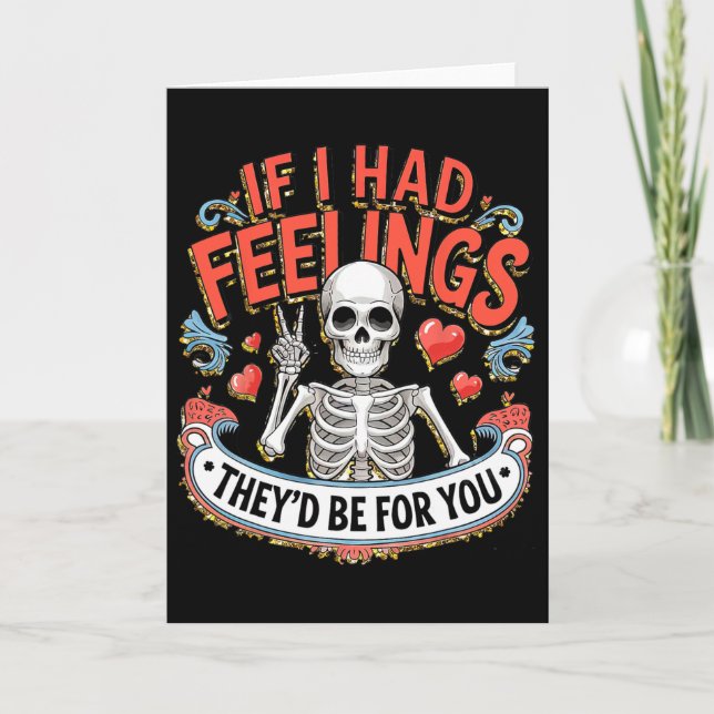 Carte Si j'avais des sentiments, ils seraient pour vous  (Devant)