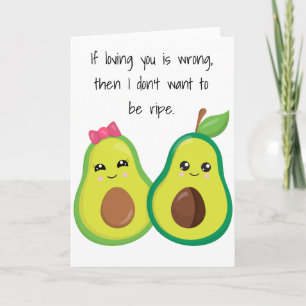 Carte Si vous aimez Avocado Funny Valentine Anniversaire