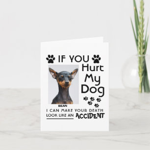 Carte Si Vous Blessez Mon Chien, Je Peux Faire Vos Pâtes