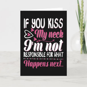 Carte Si vous embrassez mon cou
