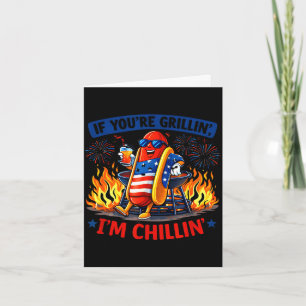 Carte Si vous faites griller en chillin bbq hot dog humo