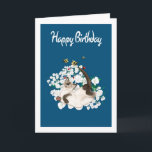 Carte Siamese Cat Birthday Card - Ajouter son salut<br><div class="desc">Carte d'anniversaire mettant en vedette l'art de la nature par LeahG www.leahg.me.</div>