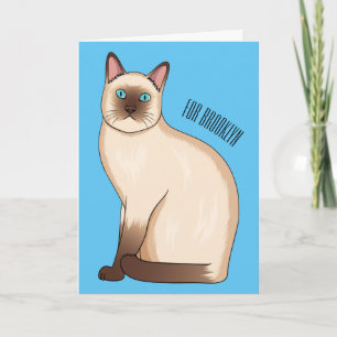 Carte Siamese cat cartoon