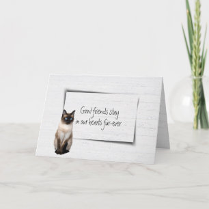 Carte Siamese chat animal de compagnie perdre la sympath
