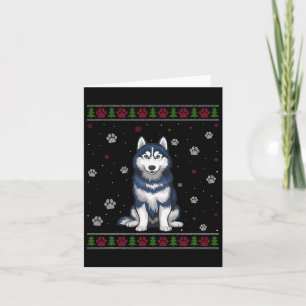 Carte Sibérie Husky Sweat de Noël Xmas Animal de compagn