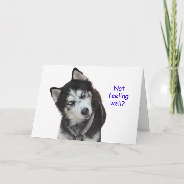 Carte Sibérien Husky S'en tirer bien (Devant)