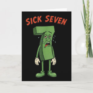 Carte Sick Seven 67 Mème Costume Halloween Amusant Humou