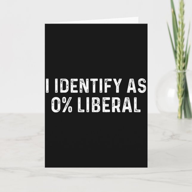 Carte S'identifier comme mari papa pères libéral à 0 pou (Devant)