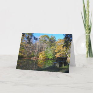 Carte Siège avec vue d'automne en Pennsylvanie