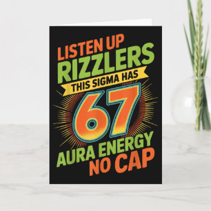 Carte Sigma a 67 Aura Numéro 67ème Aura Fermage de glace