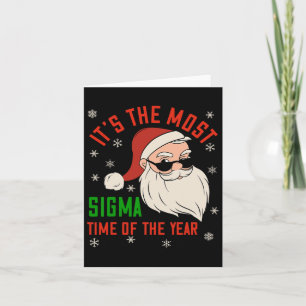 Carte Sigma Christmas Sigma Père Noël Teenage Boys Funny