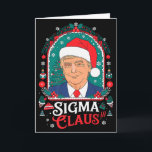 Carte Sigma Claus Festif Humour Politique Trump Père Noë<br><div class="desc">Sigma Claus Festif Humour Politique Trump Père Noël Chapeau Premium</div>