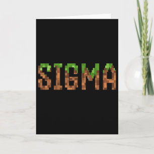 Carte Sigma - Jeu vidéo rétro Pixel Art 8 bits Pc Gamer 