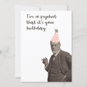 Carte Sigmund Freud Funny Psychologie Anniversaire