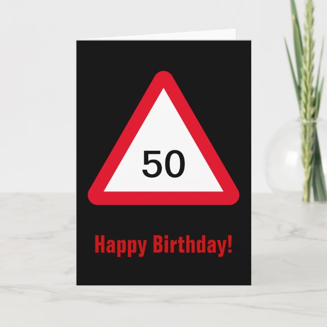 Carte Signal d'attention : 50e anniversaire (Devant)