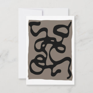 Carte Signaux éloignés : Noir Abstrait et gris