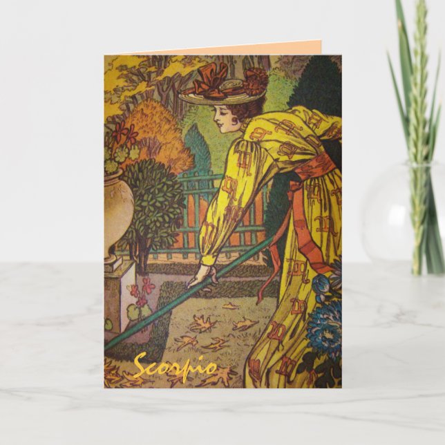 Carte signe astrologique "Scorpio" (Devant)