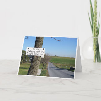 Carte Signe de magasin de chaussures de Creekside