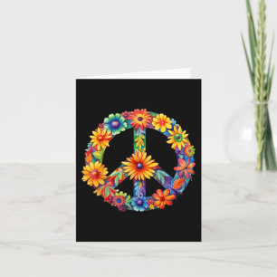 Carte Signe de paix amour 60s 70s Groovy Costume Hippie 