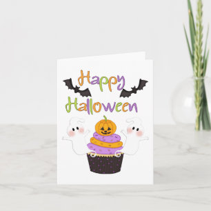 Carte Signe de petit gâteau de Halloween