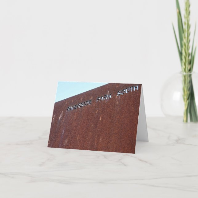 Carte SIGNE DE ROUTE DU RIVERSAIRE SUD New York City NYC (Devant)