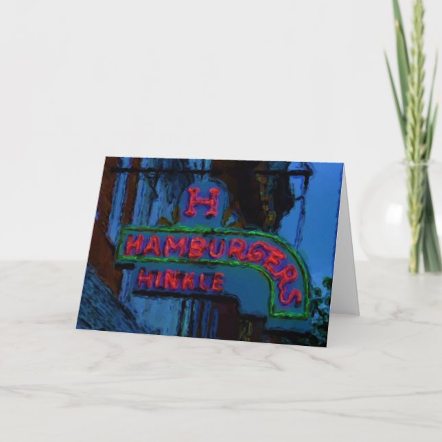 Carte Signe des hamburgers de Hinkle (Devant)