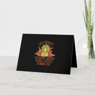 Carte Signe du zodiaque femme Lion anniversaire juillet