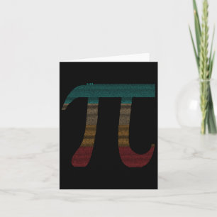 Carte Signe Pi vintage à 10000 chiffres - Mathématiques