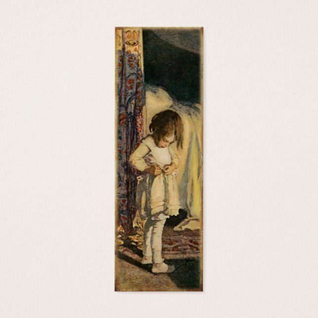 Carte Signet vintage avec une jolie illustration (Devant)