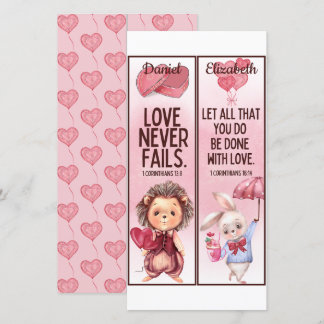 Carte Signets pour enfants avec des versets bibliques d'