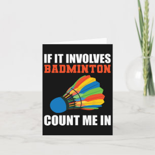 Carte S'Il Concerne Badminton, Comptez-Moi Dans Badminto