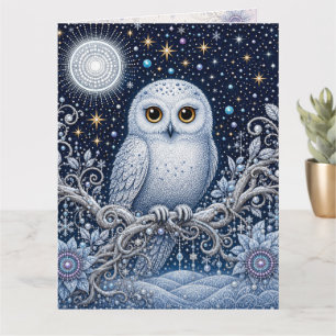 Carte Silencieux salutations de la nuit hivernale