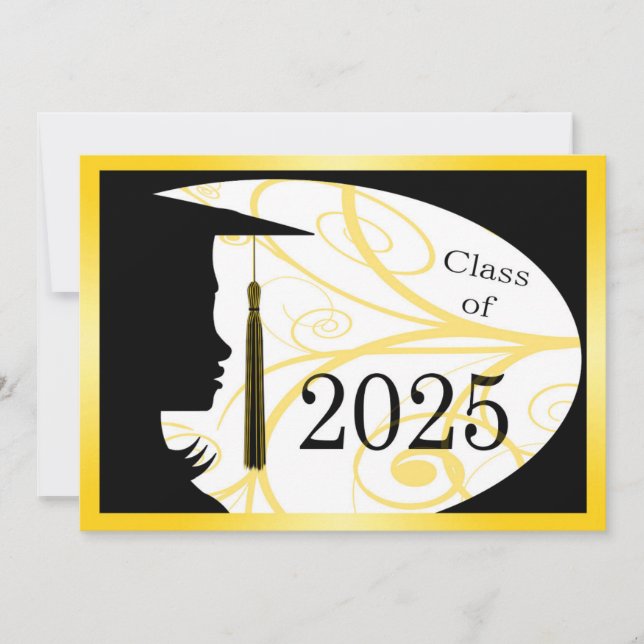 Carte Silhouette 2025 jaune et noir (Devant)