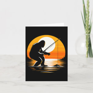 Carte Silhouette Bigfoot Rétro Cacher Et Chercher F