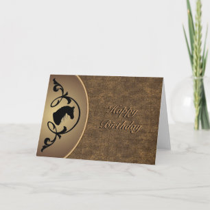 Carte Silhouette Cheval