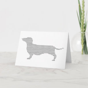 Carte Silhouette Dachshund De Nombreux